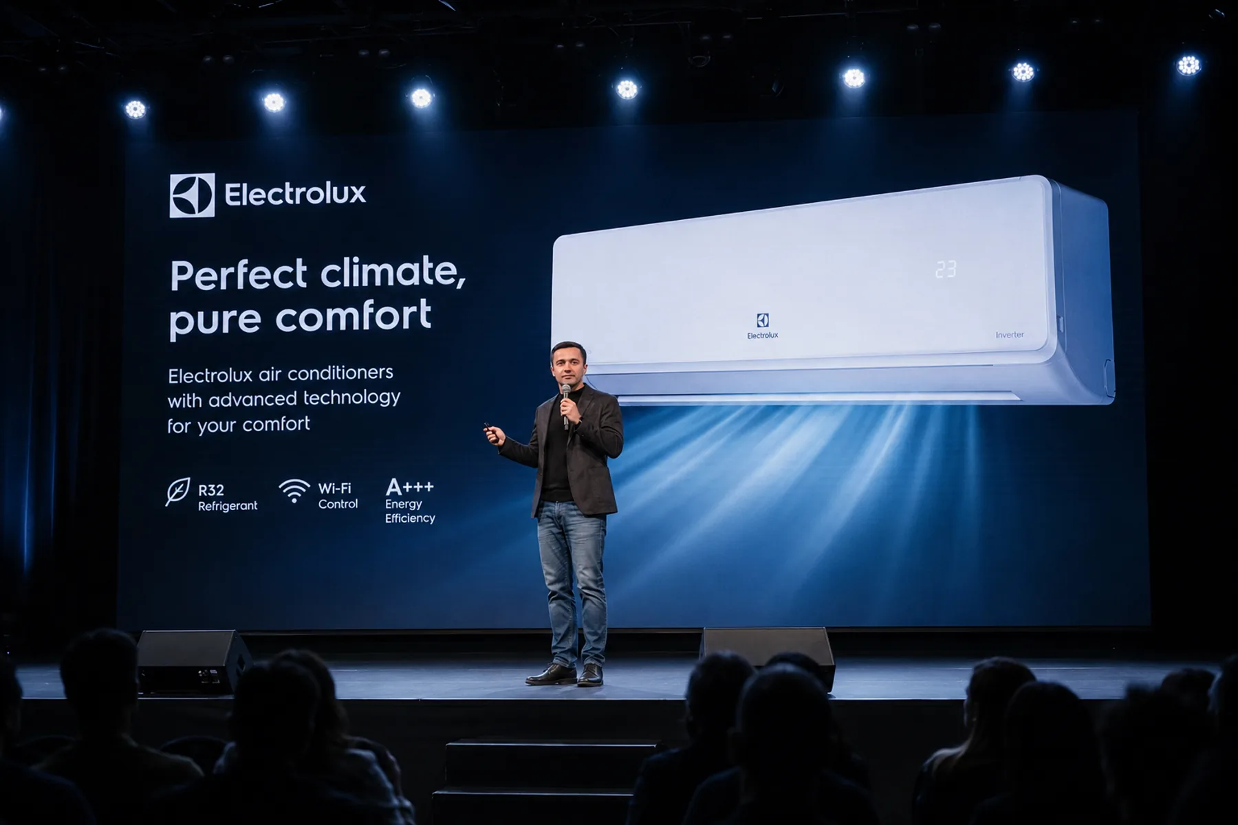 Алексей Скрябин представляет проект климатической техники Electrolux